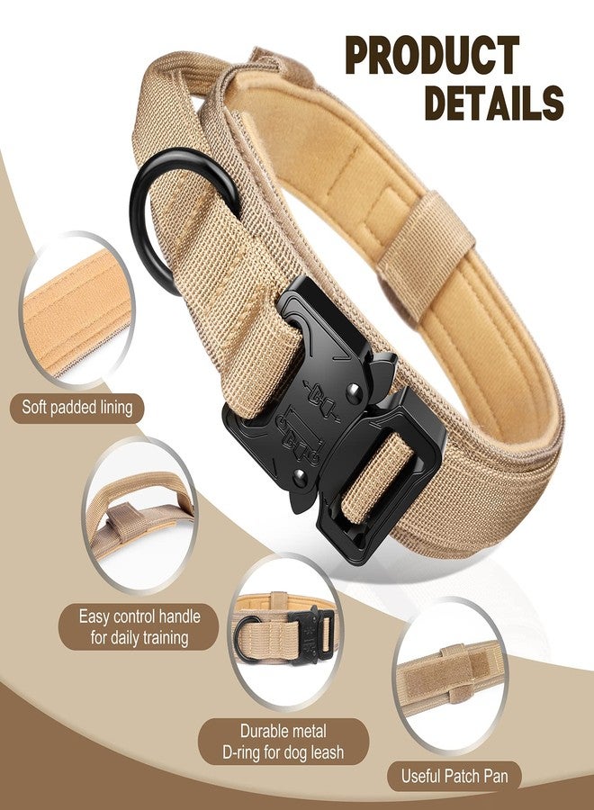 FYA Tactical Dog Collar (XL, Brown Collar) - Image 3